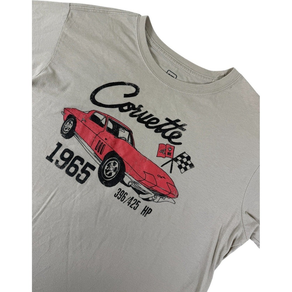 1965 Corvette Sting Ray 396 425‎ HP Graphic T Shirt Men's Large GM Licensed